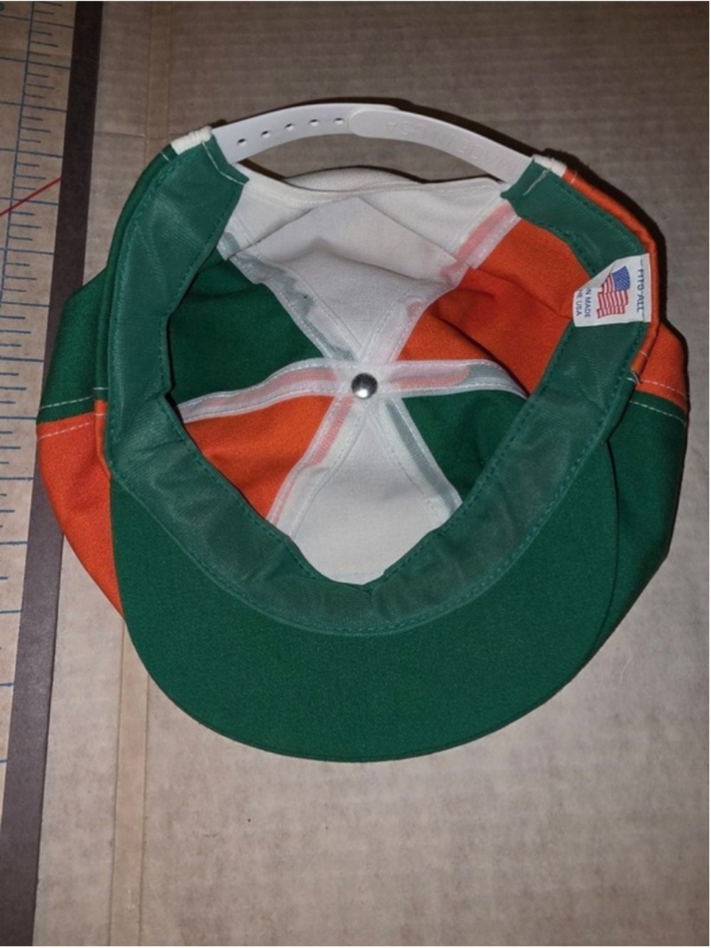 Ireland Patch & Colors Newsboy Snapback Vintage Made In USA w/union label!! EUC - Picture 8 of 10